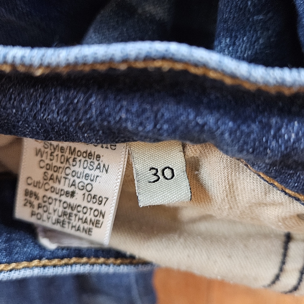 RAG & BONE CROP LOW RISE FRAYED HEM WOMEN’S JEANS sz 30 Dark Wash Denim - Picture 9 of 14